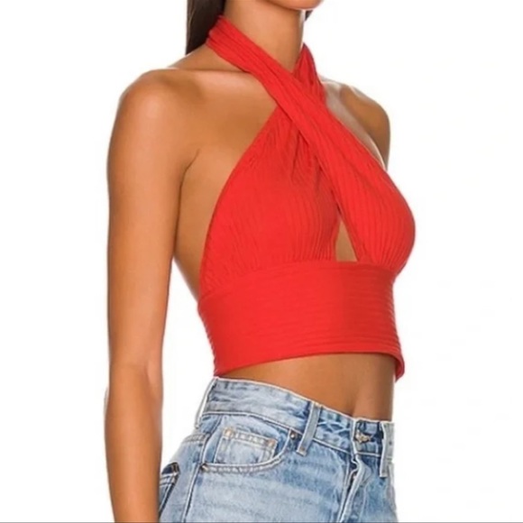 NWT Callahan Revolve Mimi Crossover Cropped Top - Picture 3 of 13